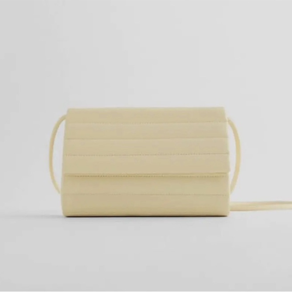 [NWT] Zara Cream Clutch / Crossbody Bag